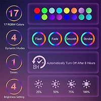 Mood Motions 16" LED Color-Changing Motion Luminous Lamp