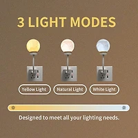 MoonUmi Voice Control 3D Moon Light Nightlight Lamp (1pc)