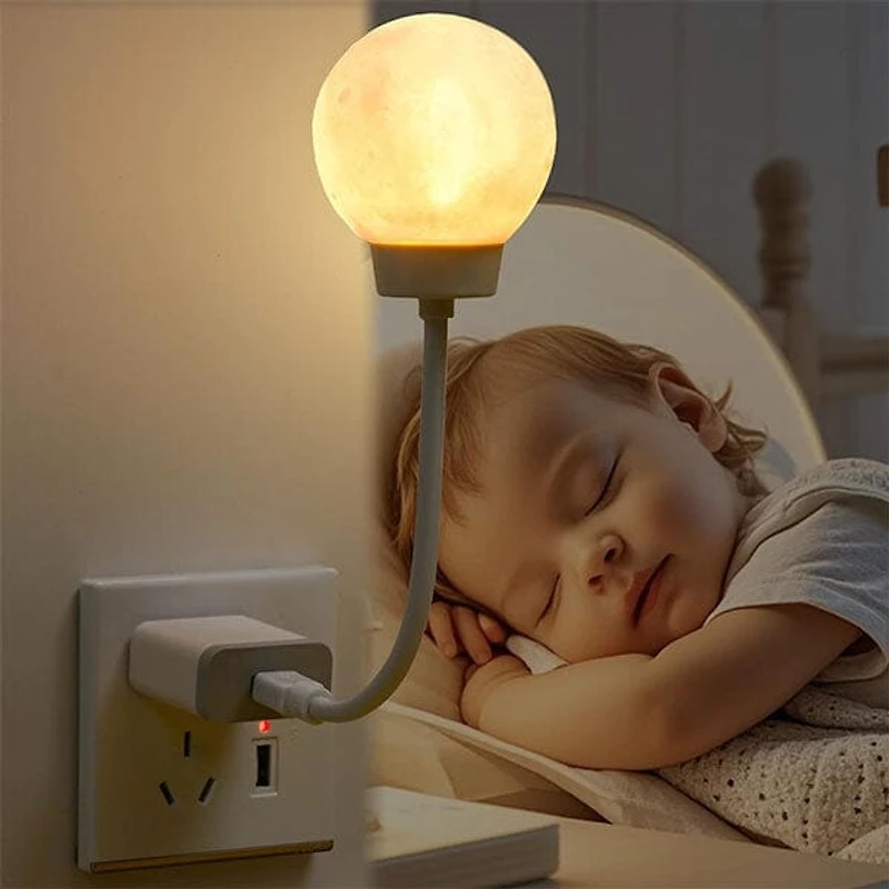 MoonUmi Voice Control 3D Moon Light Nightlight Lamp (1pc)