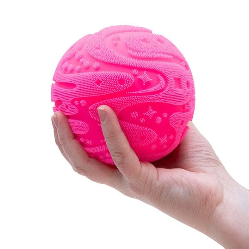 Nee Doh Super Fuzz Ball Wonder Waves GIANT Squishy Fidget Toy (1pc) Color Ships Assorted