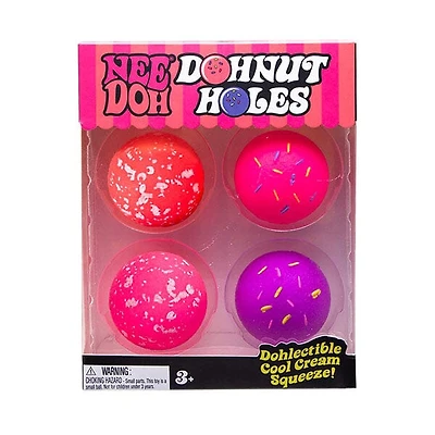 Nee Doh DohNut Holes Mini Squishy Fidget Toys (4pc)