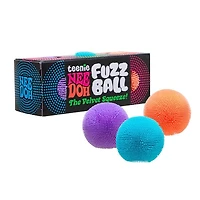 Nee Doh Teenie Fuzz Ball Squishy Fidget Toys (3pc) Colors Ship Assorted