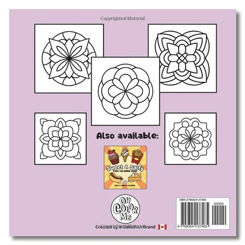 Flowing Mandalas Cute Coloring Book for Adults and Teens By Oh Color Me