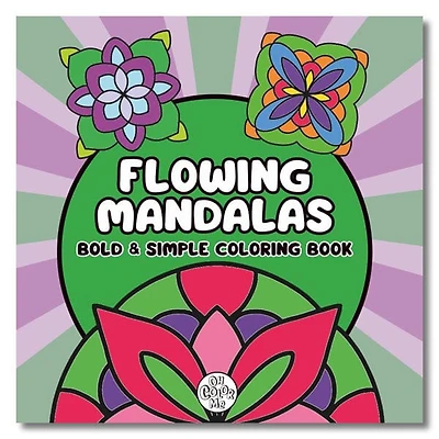 Flowing Mandalas Cute Coloring Book for Adults and Teens By Oh Color Me