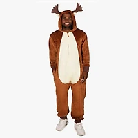 Cozy Cuddler Moose Flannel Onesie For Adults & Kids (1pc) Multiple Sizes