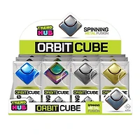 Trend Hub Orbit Cube Spinning Metal Fusion Fidget Toy (Color Ships Assorted)