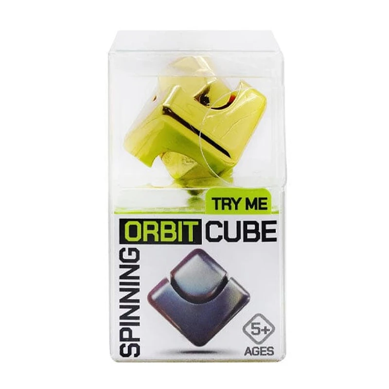Trend Hub Orbit Cube Spinning Metal Fusion Fidget Toy (Color Ships Assorted)