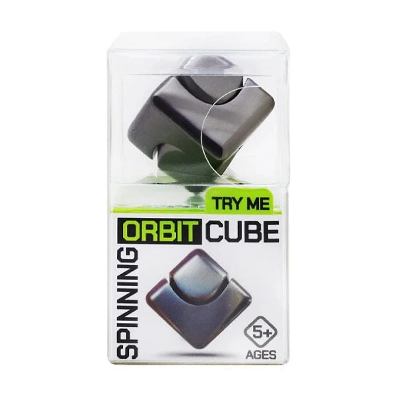 Trend Hub Orbit Cube Spinning Metal Fusion Fidget Toy (Color Ships Assorted)