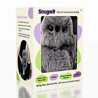 SnugWit: Clip-On Interactive Owl Sensory Plush Toy (1pc)
