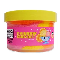 PeachyBbies Novelty Slime Fidget Putty (7oz Jar) "Rainbow Sherbet" Cloud Dough Slime