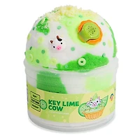 PeachyBbies Novelty Slime Fidget Putty (7oz Jar) "Key Lime Cow" Cloud Dough Slime
