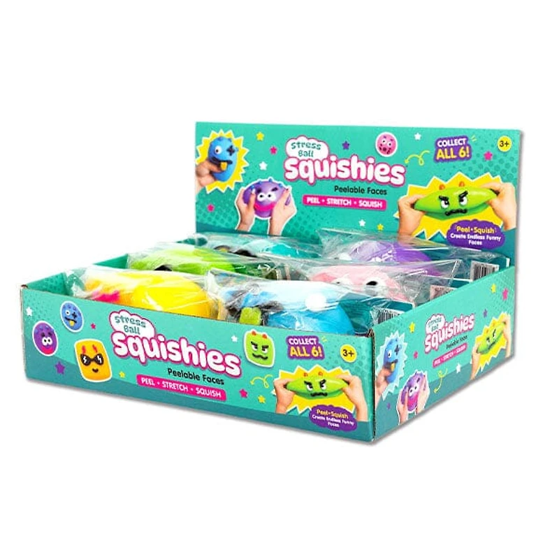 Stress Ball Squishies® Peelable Faces Fidget Toy (1pc) Character Ships Assorted