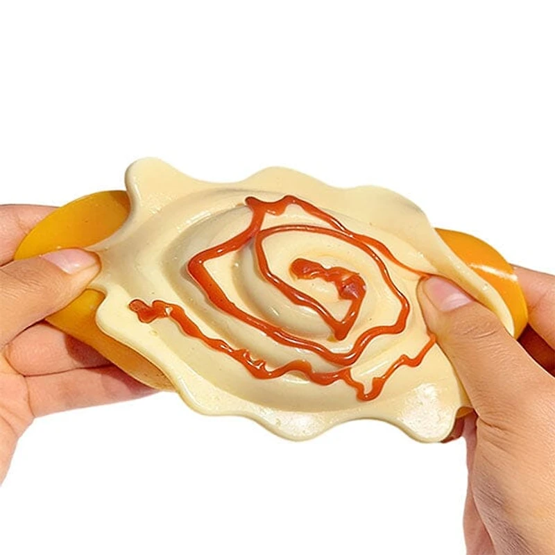 Taba Squishies® Peelables Deluxe Premium Silicone Fidget Toy (1pc) Cinnamon Bun