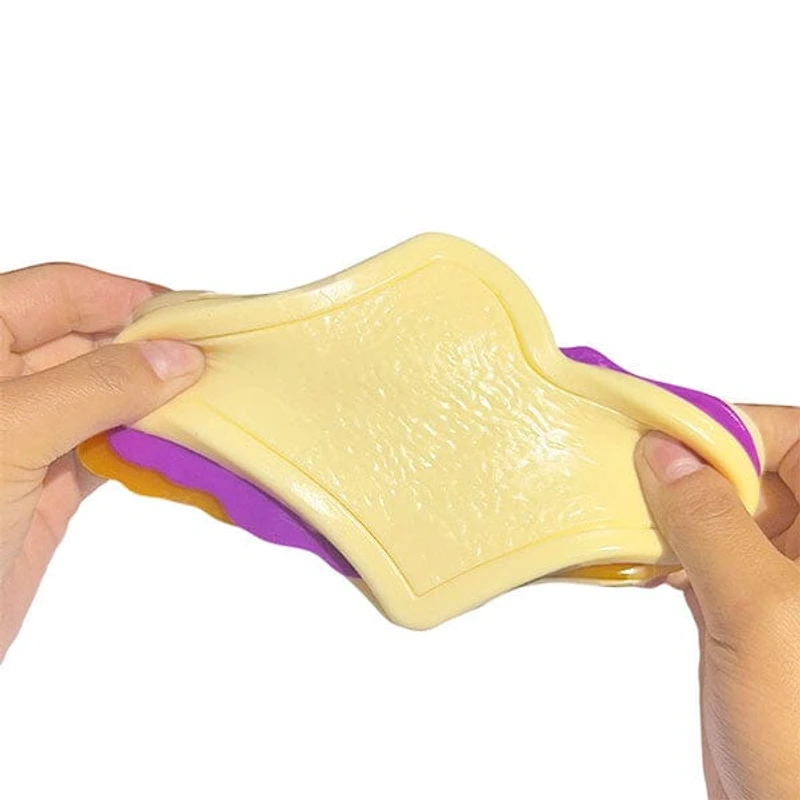 Taba Squishies® Peelables Deluxe Premium Silicone Fidget Toy (1pc) PB&J Sandwich