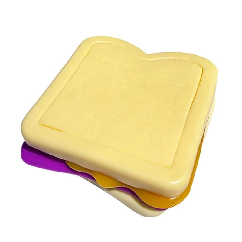 Taba Squishies® Peelables Deluxe Premium Silicone Fidget Toy (1pc) PB&J Sandwich