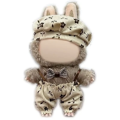 Outfit: “Woodland Chic” Floral Pants & Bow Tie for Dolls - Petite Threads