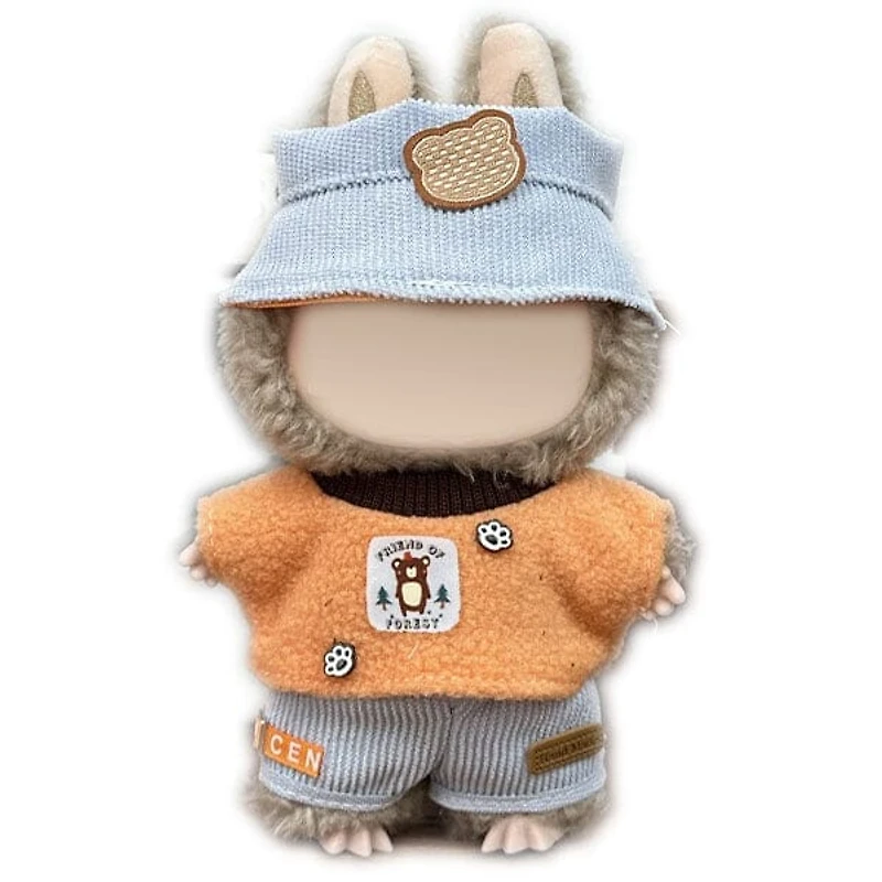 Outfit: Cozy Orange Top & Shorts for Dolls - Petite Threads