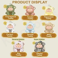 TOYZERO+ x Lulu The Piggy: Vintage Teddy Shop Series Plush Keychain Blind Box (1pc)
