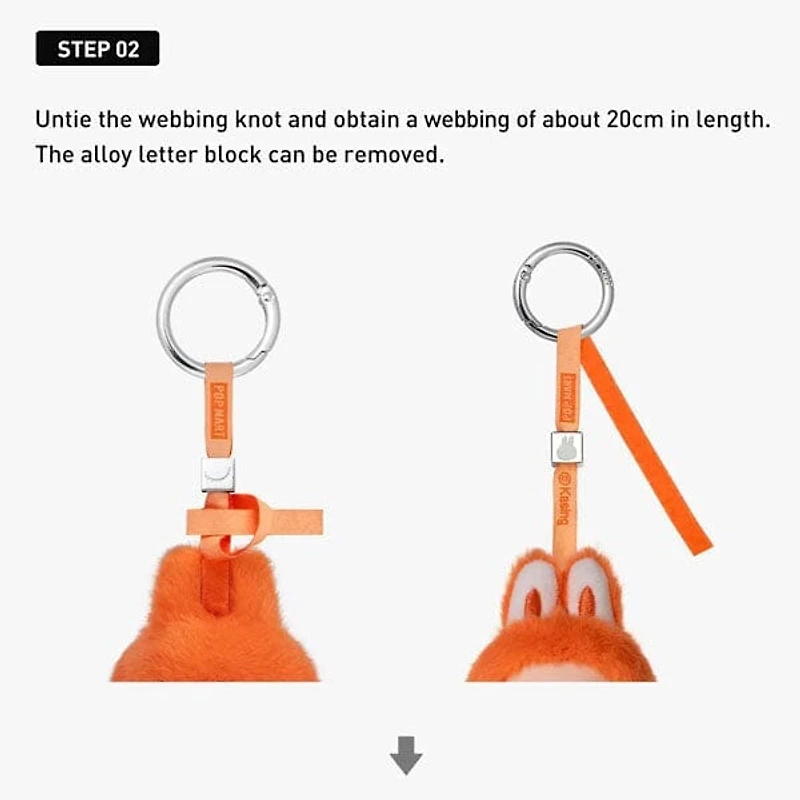 Pop Mart x THE MONSTERS: Pin For Love A-M Series Plush Keyring Figurine Blind Box (1pc)