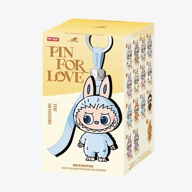 Pop Mart x THE MONSTERS: Pin For Love A-M Series Plush Keyring Figurine Blind Box (1pc)