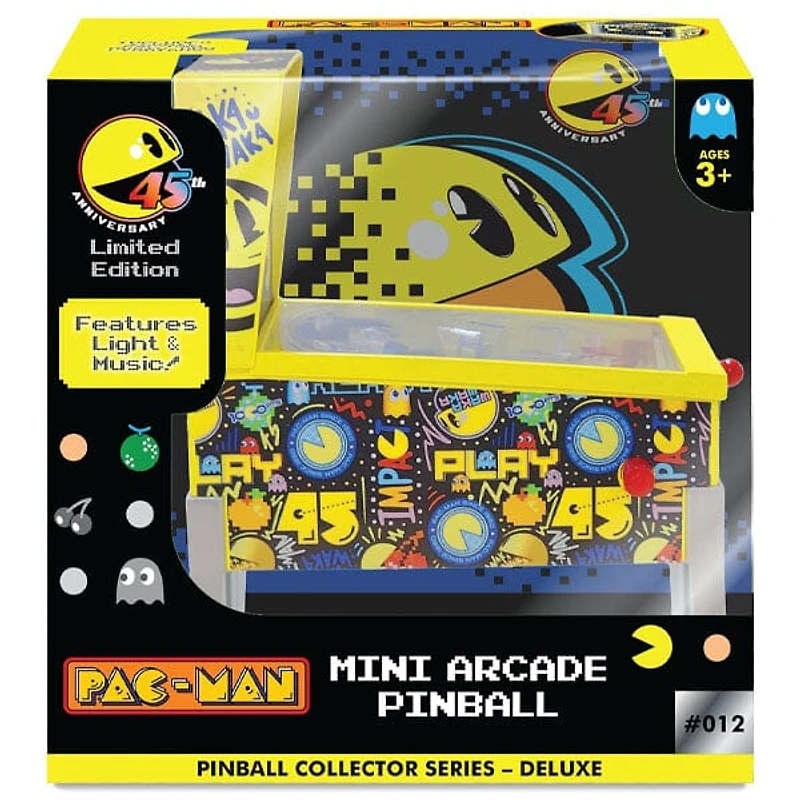 Pac-Man 45th Anniversary Edition Collector Series Mini Tabletop Arcade Pinball
