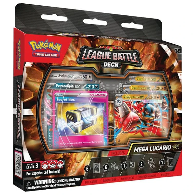 Pokémon TCG: Mega Lucario ex League Battle Deck (60 Cards + Dice)