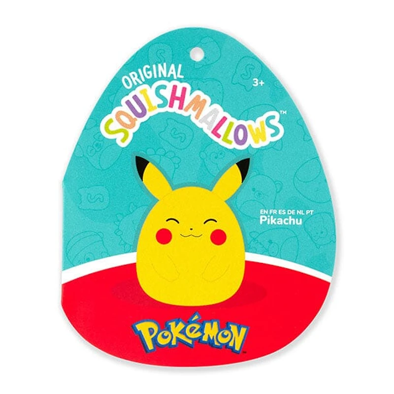 Squishmallows Super Soft Plush Toys 10" Pokémon Squad - Pikachu (Eyes Closed)