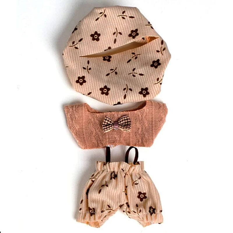 Outfit: “Woodland Chic” Floral Pants & Bow Tie for Dolls - Petite Threads