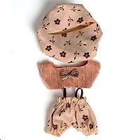 Outfit: “Woodland Chic” Floral Pants & Bow Tie for Dolls - Petite Threads
