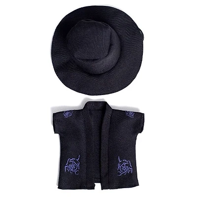 Outfit: Black Robe & Matching Hat Set for Dolls - Petite Threads
