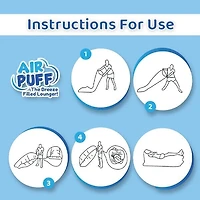 Air Puff: The Breeze Filled Lounger Portable Inflatable Sofa
