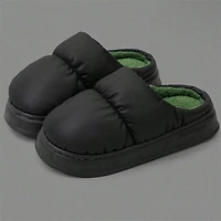 Puffer Slippers Unisex Slides Black (Multiple Sizes)