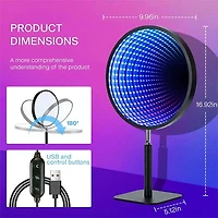 Pulsationz 2-in-1 Mirror & Infinity Lamp