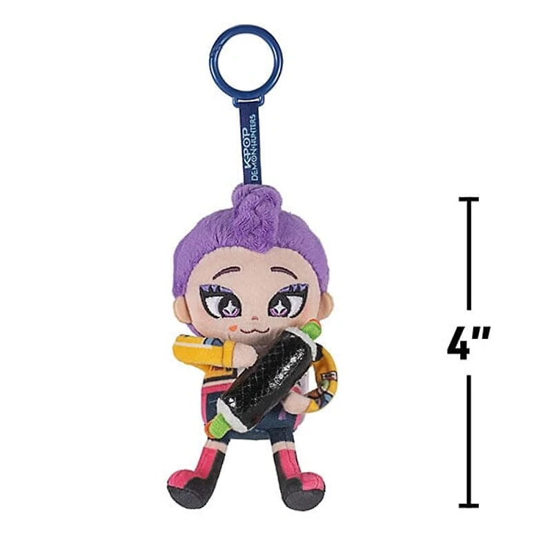 KPop Demon Hunters 4" Retractable Plush Clip (1pc) Character Ships Assorted
