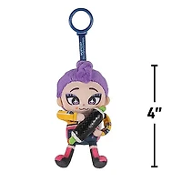 KPop Demon Hunters 4" Retractable Plush Clip (1pc) Character Ships Assorted