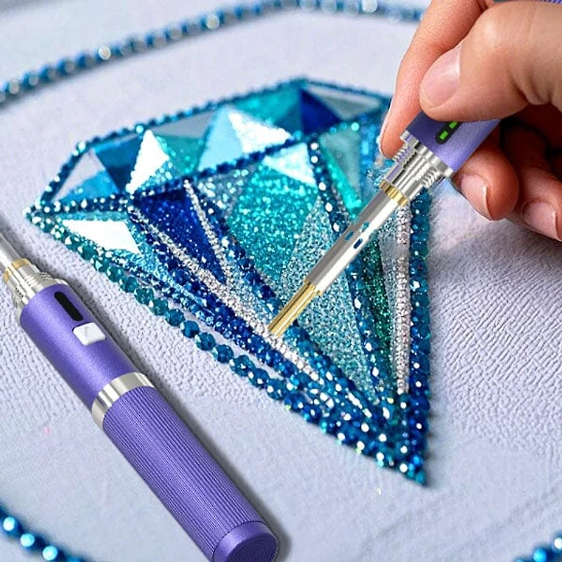 Dazzlify Cordless Hot-Fix Bedazzle Rhinestone Applicator Wand Mini Kit