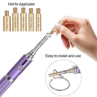 Dazzlify Cordless Hot-Fix Bedazzle Rhinestone Applicator Wand Mini Kit