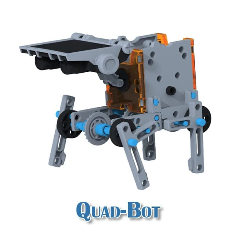 BrainyBotz 13-in-1 DIY Robot Solar-Powered Smart STEM Building & Programming Kit (190pc)