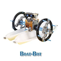 BrainyBotz 13-in-1 DIY Robot Solar-Powered Smart STEM Building & Programming Kit (190pc)