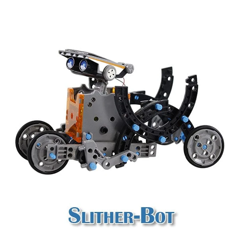 BrainyBotz 13-in-1 DIY Robot Solar-Powered Smart STEM Building & Programming Kit (190pc)