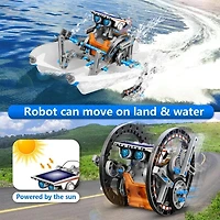 BrainyBotz 13-in-1 DIY Robot Solar-Powered Smart STEM Building & Programming Kit (190pc)