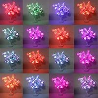 RosiTwists Decorative LED Tabletop Rose Tree Lamp