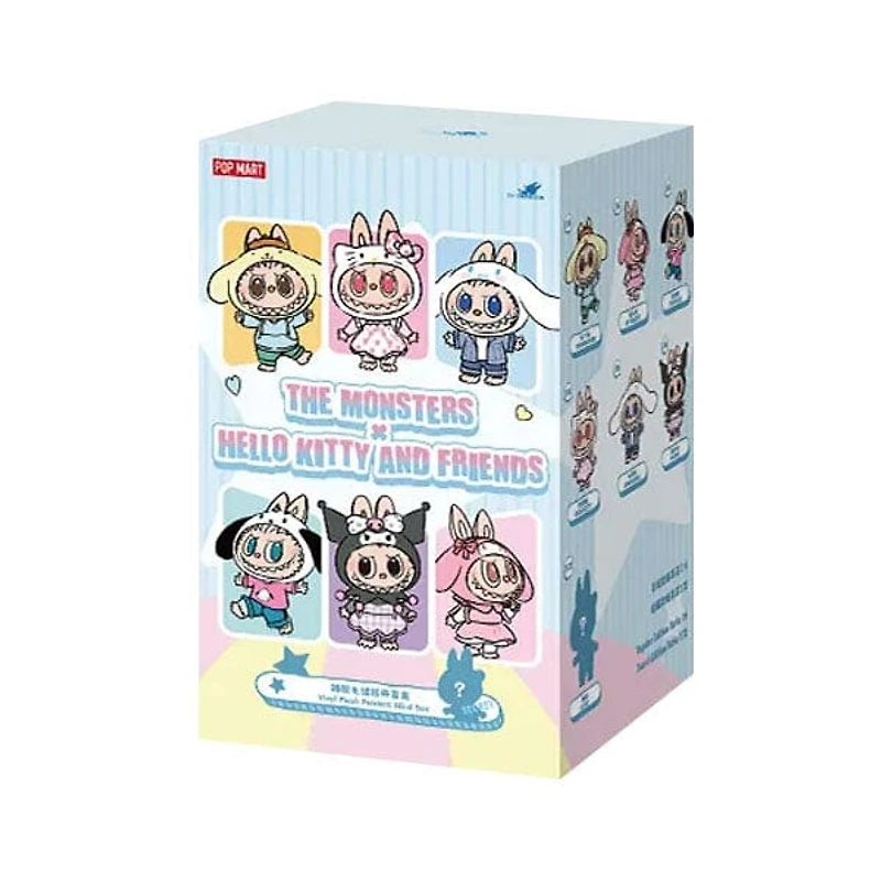 Pop Mart: THE MONSTERS x Sanrio Hello Kitty and Friends Series Plush Keyring Figurine Blind Box (1pc)