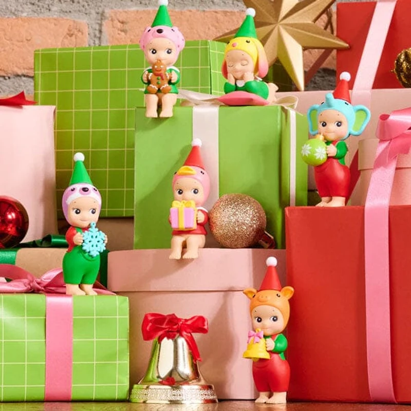 Sonny Angel Collectable Mini Cherub Figurines Santa's Little Helper Christmas Series Blind Box (1pc)