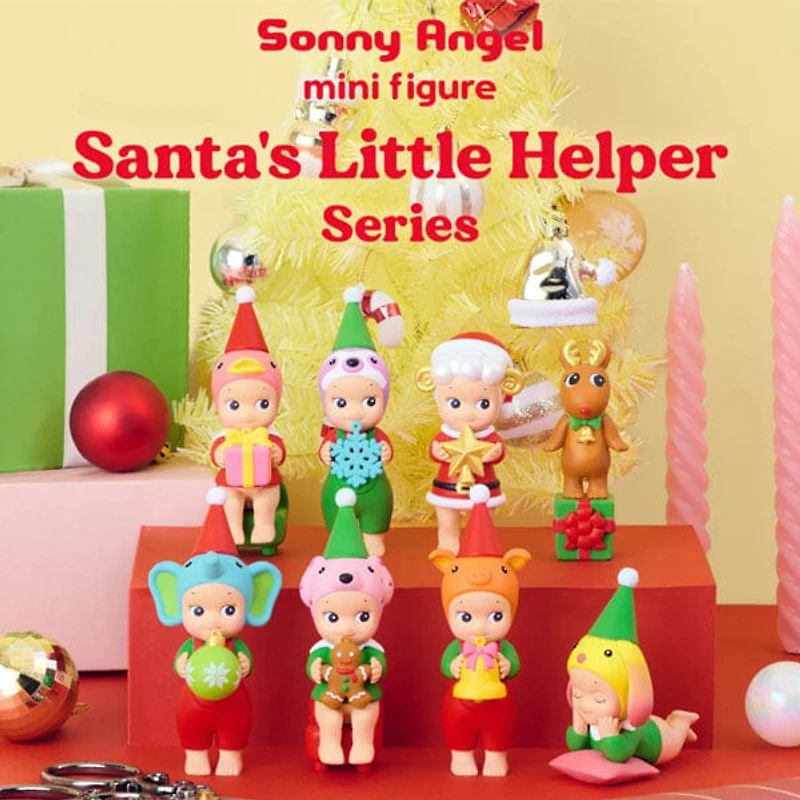 Sonny Angel Collectable Mini Cherub Figurines Santa's Little Helper Christmas Series Blind Box (1pc)