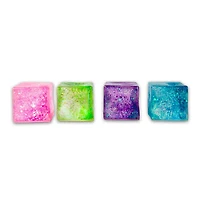 Scrunchems Glitter Sugar Cube Stress Ball Squishy Fidget Toy (1pc) Color Ships Assorted
