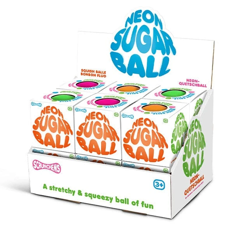 Scrunchems Neon Sugar Stress Ball Squishy Fidget Toy (1pc) Color Ships Assorted