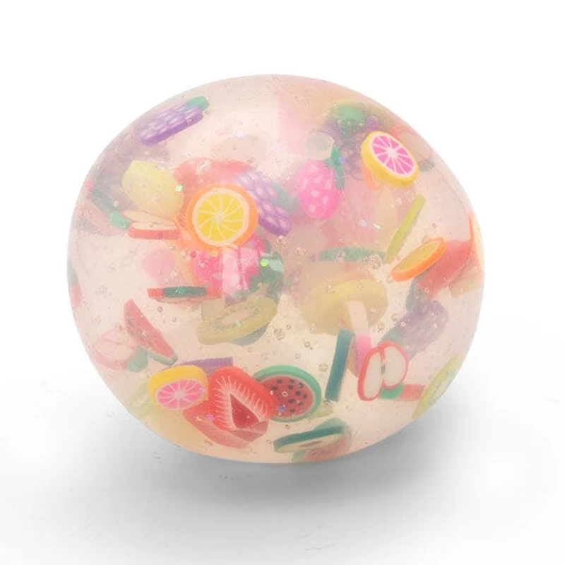 Scrunchems Tutti Frutti Stress Ball Squishy Fidget Toy (1pc) Color Ships Assorted