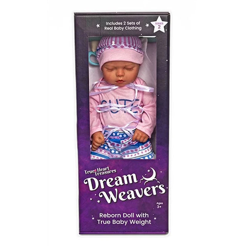 TrueHeart Treasures Dream Weavers Series 2 Weighted Reborn Lifelike Baby Dolls (3kg) Baby Seraphina
