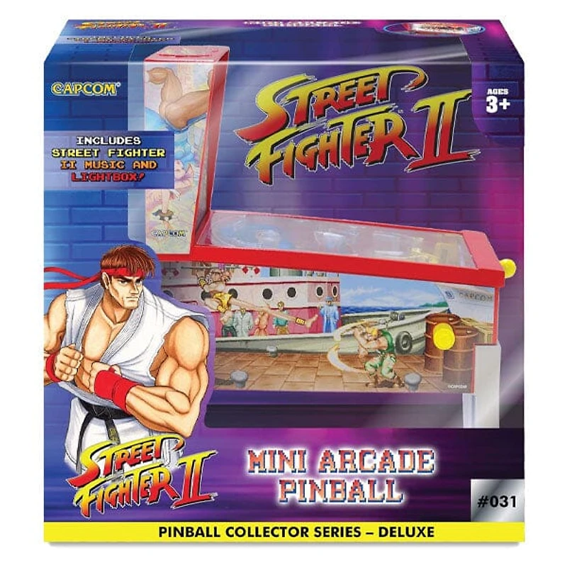 Street Fighter II Collector Series Mini Tabletop Arcade Pinball